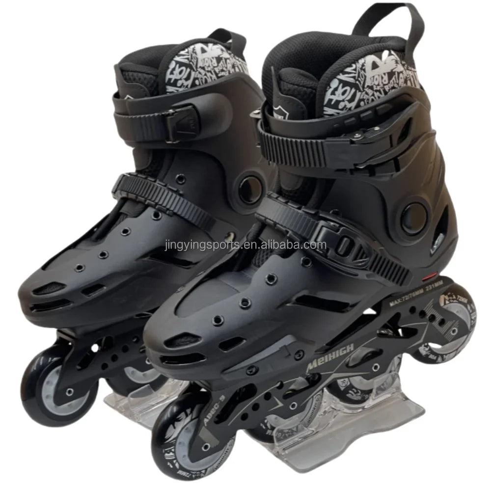 Jinyin Roller Skates Wholesale Inline Skates Professional Slalom Freestyle Inline Speed Rochelle Roller Skating Shoes for Adults