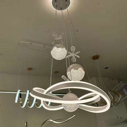 Modern Crystal Light Luxury Remote Chandeliers Home LED Advanced Sense Livingroom Lamp 120W 165-220V 3CCT Pendants Lighting 2026