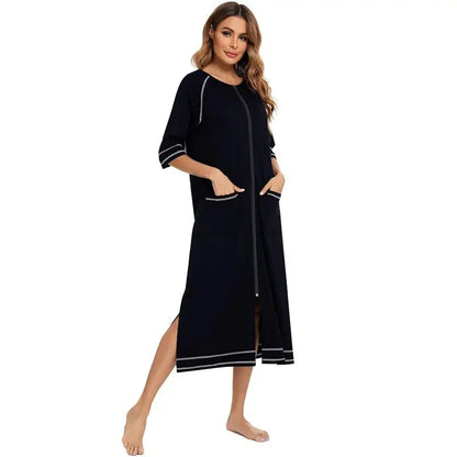 Free Shipping Sleeping Beauty Princess Dress Zipper Sexy Nightgown Women Loungewear