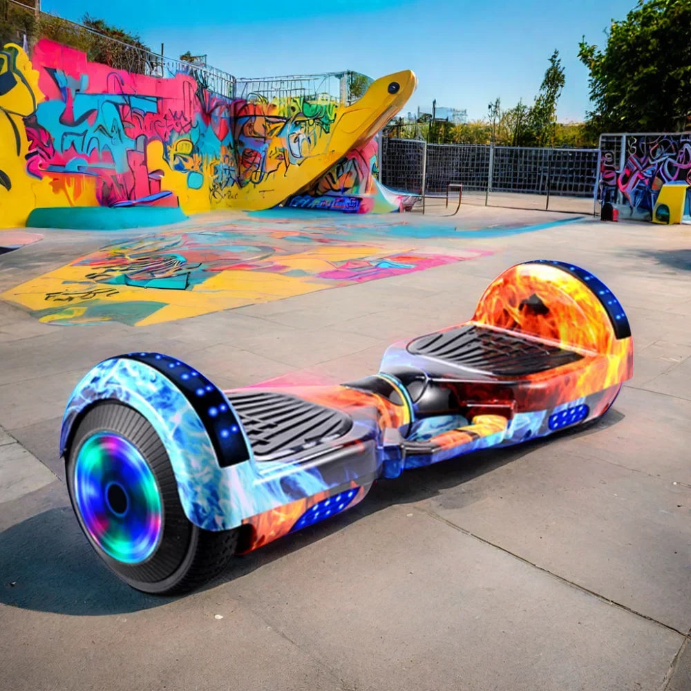 Hot Sale 2021 6.5inch Electric Hoverboard with LED Lights Balance Wheel 8.5inch China A8 300w 36v Double Wheel Hover Scooter