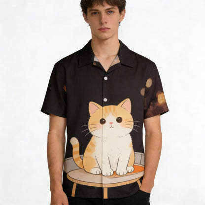 Custom Made Lightweight New Arrival Men Screen Printing  Shirt Luxury Style Promotion Unique Vintage Men's Shirt