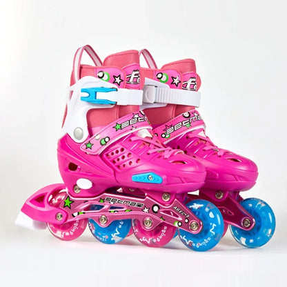 EACHkids Skate Outdoor Roller Skates 4 Wheels Patines Skating Shoes With Wheels for Girl Boys Kids