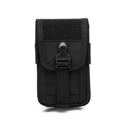 Double-Layer Mobile Phone Waist Bag, Outdoor Mobile Phone and Card Storage Bag, Belt-Worn Mobile Phone Bag Suitable for 6.5inch Edc Bag