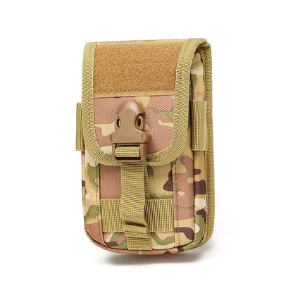 Double-Layer Mobile Phone Waist Bag, Outdoor Mobile Phone and Card Storage Bag, Belt-Worn Mobile Phone Bag Suitable for 6.5inch Edc Bag