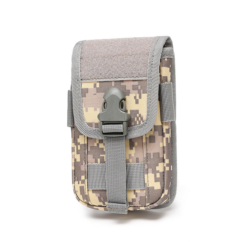 Double-Layer Mobile Phone Waist Bag, Outdoor Mobile Phone and Card Storage Bag, Belt-Worn Mobile Phone Bag Suitable for 6.5inch Edc Bag
