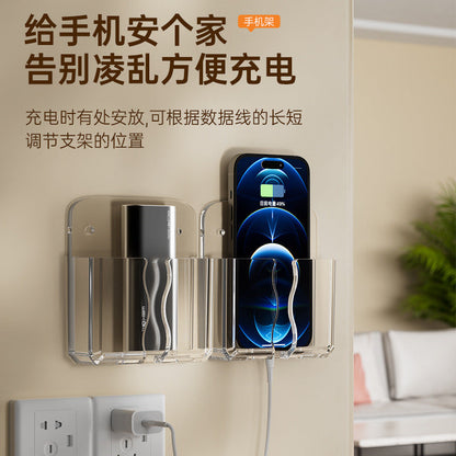 Air Conditioning TV Remote Control Storage Box Wall Hanging Rack Storage Rack Box Wall Hanging Rack Desktop