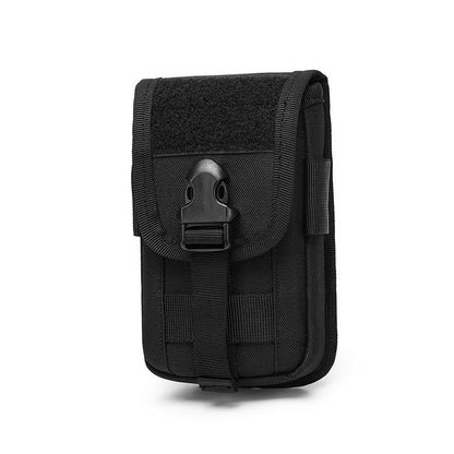 Double-Layer Mobile Phone Waist Bag, Outdoor Mobile Phone and Card Storage Bag, Belt-Worn Mobile Phone Bag Suitable for 6.5inch Edc Bag
