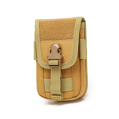 Double-Layer Mobile Phone Waist Bag, Outdoor Mobile Phone and Card Storage Bag, Belt-Worn Mobile Phone Bag Suitable for 6.5inch Edc Bag