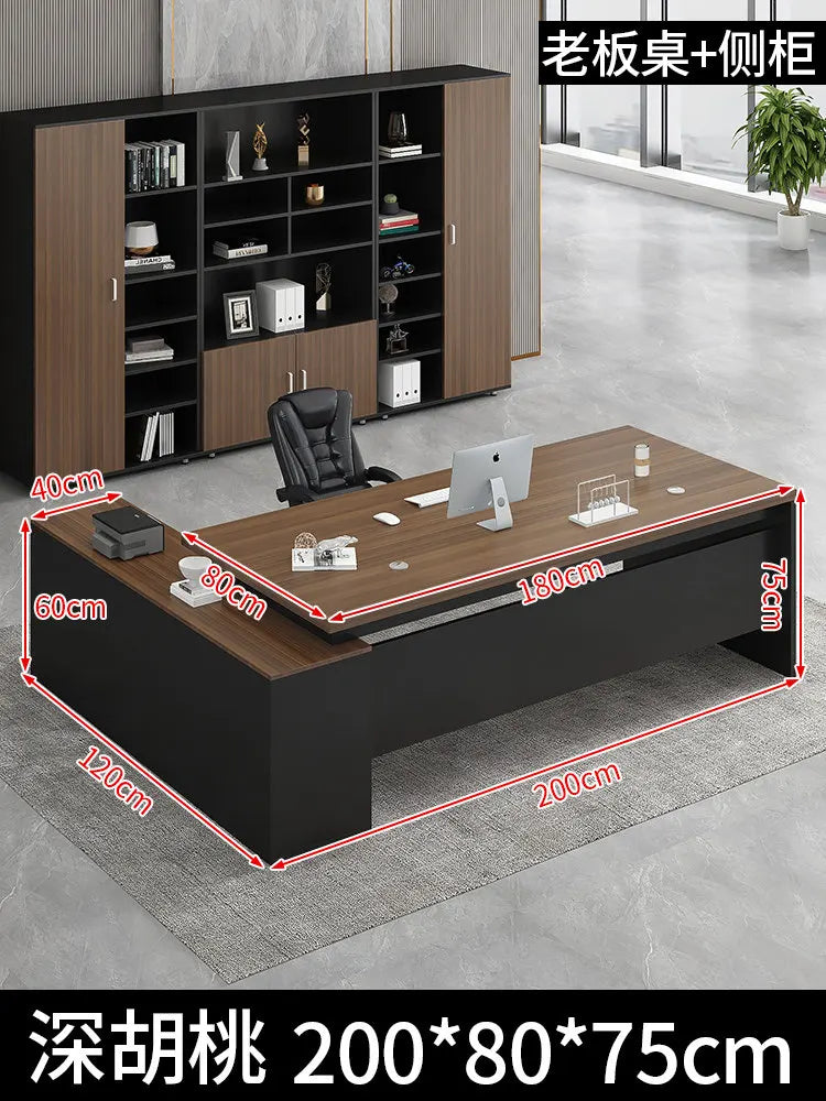 Standing Aesthetic Office Desk Design Large Organizers Modern Fashion Office Desk Interior Mesas Escritorio Room Furnitures