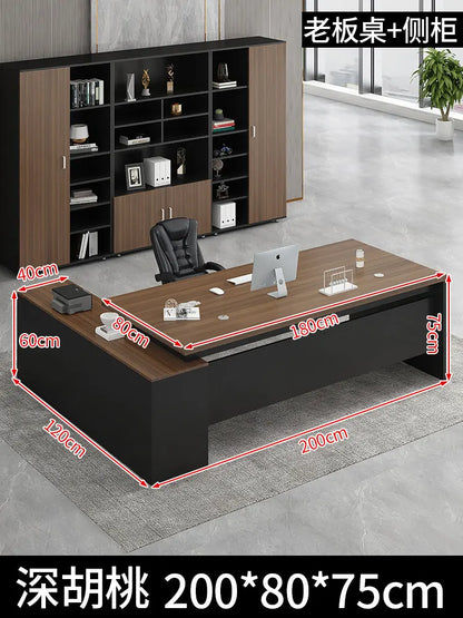 Standing Aesthetic Office Desk Design Large Organizers Modern Fashion Office Desk Interior Mesas Escritorio Room Furnitures