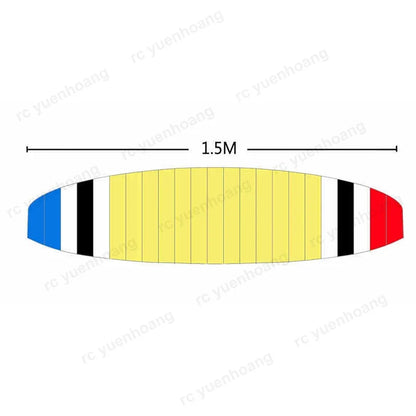 1PCS RC Electric Remote Control Paraglider Head 1.5 meters Wingspan Parachute Cloth for Indoor Outdoor Power Flying Paragliding