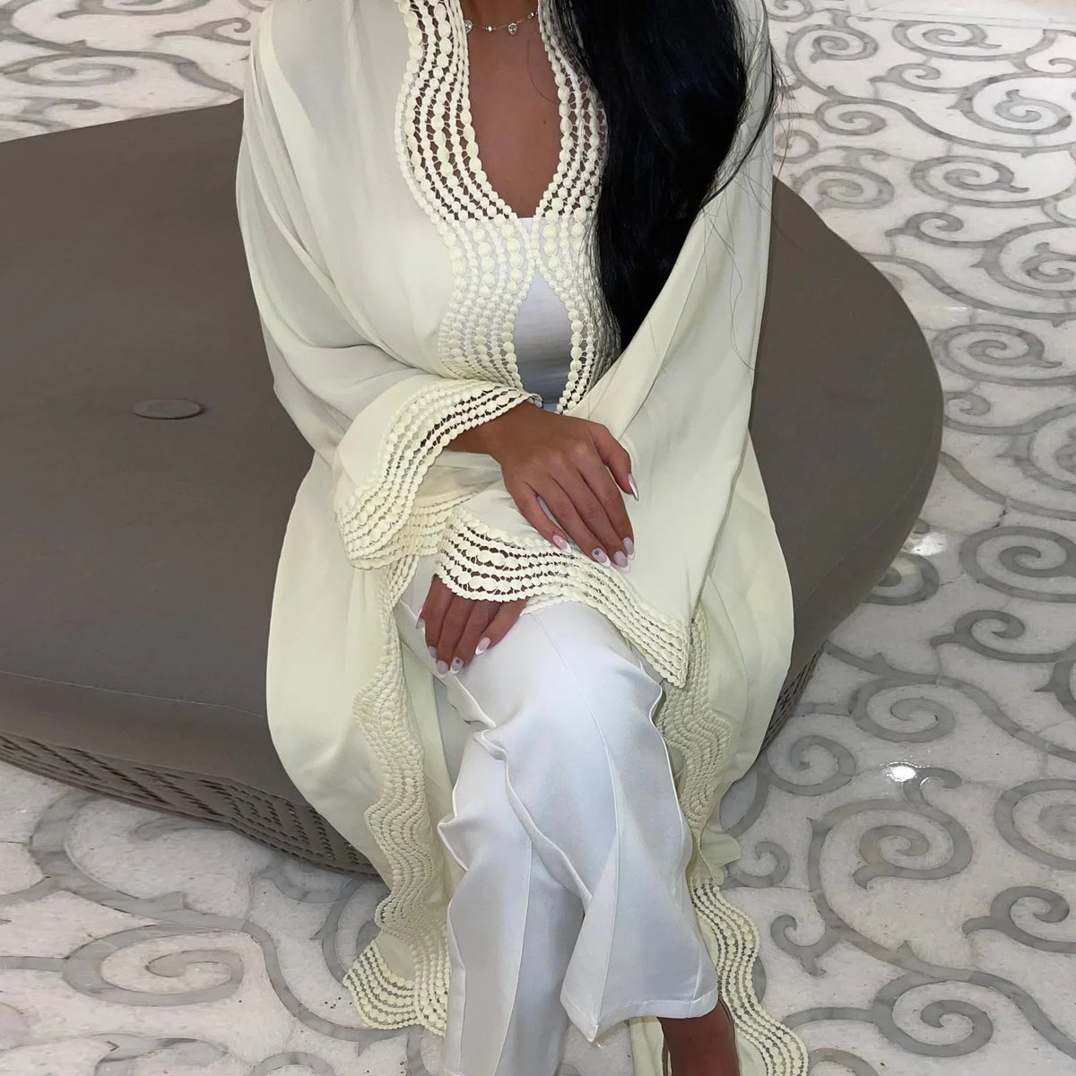 Ramadan Arabic Muslim Women Plain Cardigan Elegant Dubai Modest Abaya Dress Islamic Party Jalabiya Turkey Moroccan Kaftan Robe