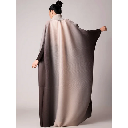 Abaya Women's Plus Size Robe Modest Formal Islamic Dress Miyake Pleated Large Stretch Cardigan for Eid Traditional Festivals
