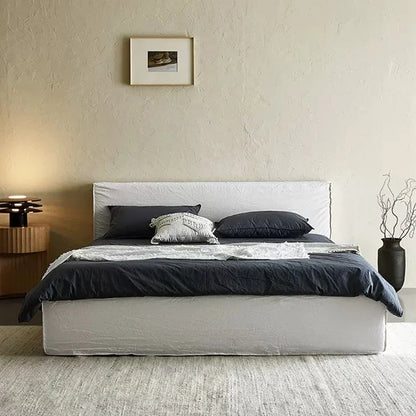 Bed Can Be Dismantled And Washed Homestays Minimalist 1.8m Double Bed Master Bedroom Soft Bed Customization
