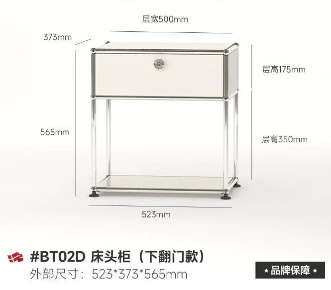 Bedside Table Milk White Bedroom Modern Minimalist Living Room Side Cabinet Storage Cabinet