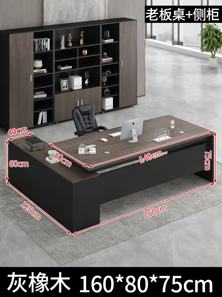 Standing Aesthetic Office Desk Design Large Organizers Modern Fashion Office Desk Interior Mesas Escritorio Room Furnitures