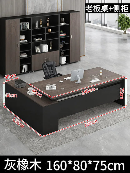 Standing Aesthetic Office Desk Design Large Organizers Modern Fashion Office Desk Interior Mesas Escritorio Room Furnitures