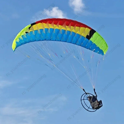 1Set 2.4M Wingspan Paragliding Canopy+2216 1400KV Brushless Motor+40A ESC+9inch Paddle+55g Metal Servo RC Powered Paraglider Kit