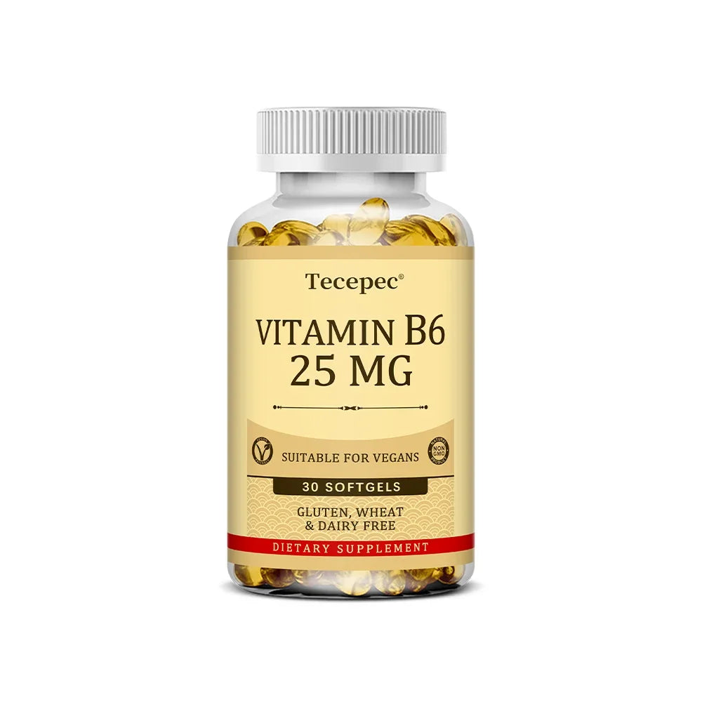 Vitamin B6 - Improves Metabolism, Skin Health, Antioxidant, for Cardiovascular, Neurological, Immune and Eye Health