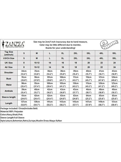 Elegant Muslim Dress Abaya ZANZEA Women 2025 Autumn Dresses Long Lantern Sleeve Pleated Sundress Belted Robe Femme Party Vestido