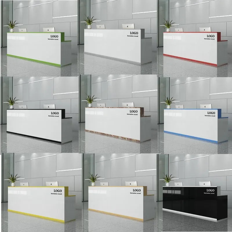 Office Design Reception Desks BeautyModern Checkout Counter Reception Desks Luxury Salon Mostrador Negocio Commercial Furniture