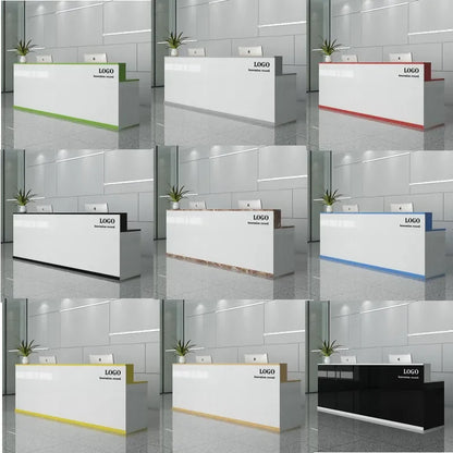 Office Design Reception Desks BeautyModern Checkout Counter Reception Desks Luxury Salon Mostrador Negocio Commercial Furniture