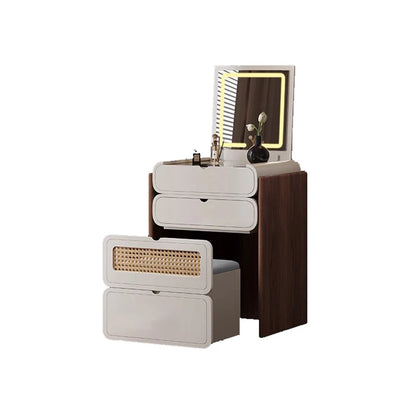 Dressing Table Bedroom Minimalist Design New Mini Bedside Table Storage Elegant Stylish Coiffeuse Maquillage Meuble Furniture