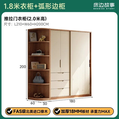 Bedroom Wooden Wardrobe Women Women Storage Organizer Luxury Wardrobe Hotel Shelves Szafa Tekstylna Na Ubrania Furnitures
