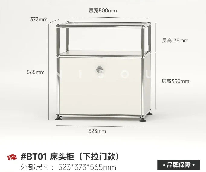 Bedside Table Milk White Bedroom Modern Minimalist Living Room Side Cabinet Storage Cabinet