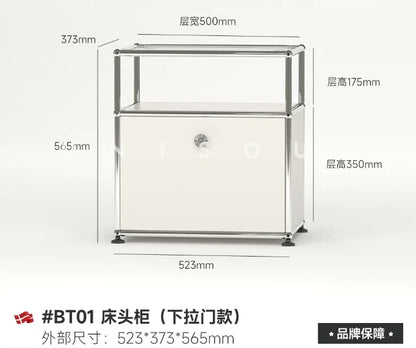 Bedside Table Milk White Bedroom Modern Minimalist Living Room Side Cabinet Storage Cabinet