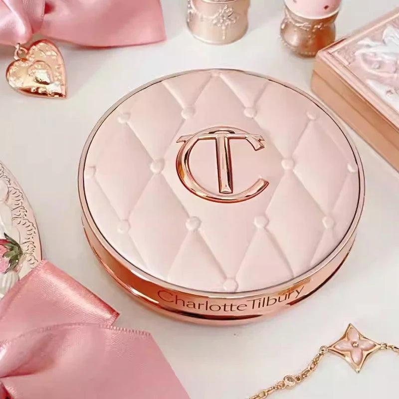 Charlotte Tilbury CT Base Makeup Cushion By The Pillow Long-lasting Concealer Smooth Snug Light and Hydrating Foundation Cushion