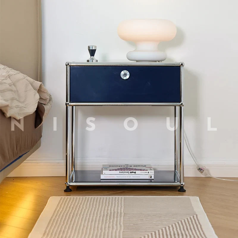 Bedside Table Milk White Bedroom Modern Minimalist Living Room Side Cabinet Storage Cabinet