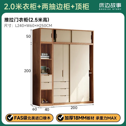 Bedroom Wooden Wardrobe Women Women Storage Organizer Luxury Wardrobe Hotel Shelves Szafa Tekstylna Na Ubrania Furnitures