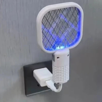 Electric Mosquito Swatter UV Light Bug Zapper Rechargeable Fly Killer Insect Racket Portable Outdoor Pest Control For Camping
