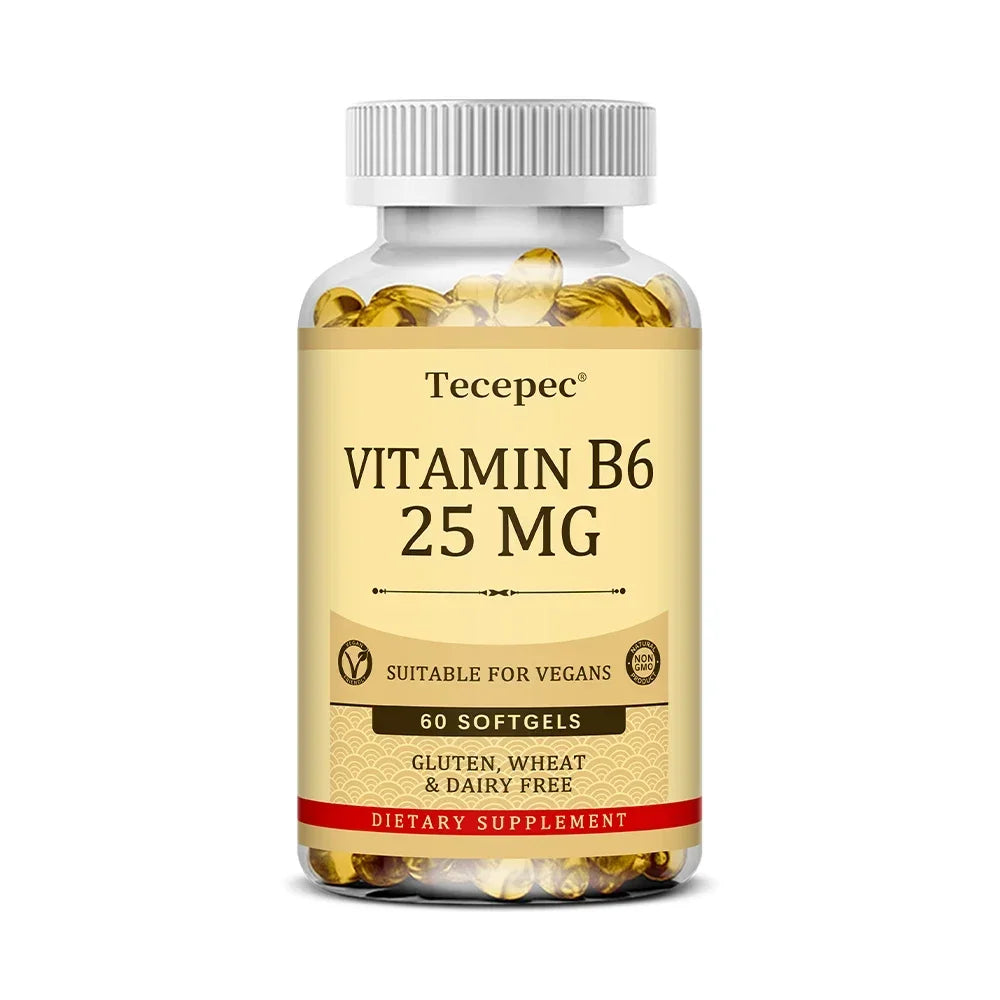 Vitamin B6 - Improves Metabolism, Skin Health, Antioxidant, for Cardiovascular, Neurological, Immune and Eye Health