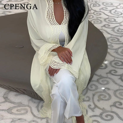 Ramadan Arabic Muslim Women Plain Cardigan Elegant Dubai Modest Abaya Dress Islamic Party Jalabiya Turkey Moroccan Kaftan Robe