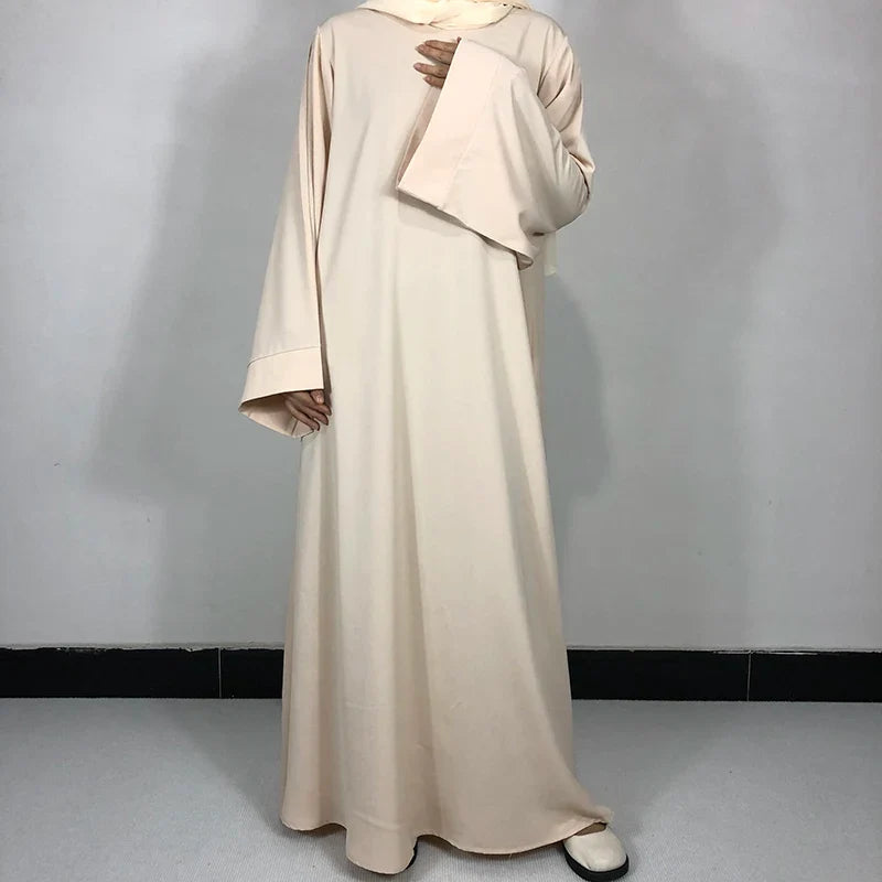 15 Colors Basic Plain Nida Abaya With Free Belt High Quality Muslim Women Modest Simple Dress EID Ramadan Islamic Clothing