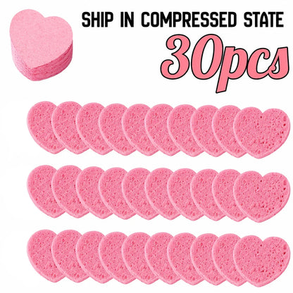 10/30pcs Compressed Facial Sponges SPA Face Cleaning Sponge Makeup Removal Exfoliating Pads for Cosmetologists Skin Massage Tool