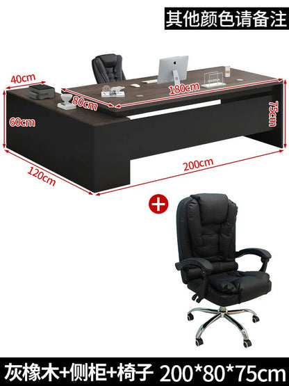 Standing Aesthetic Office Desk Design Large Organizers Modern Fashion Office Desk Interior Mesas Escritorio Room Furnitures