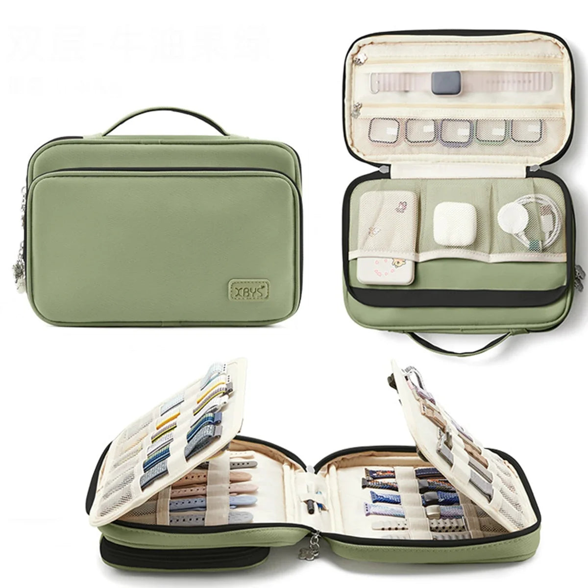Watch Bands Storage Bag For Women Portable Storage Makeup Organizer Large Capacity Travel Toiletry Storage Bags