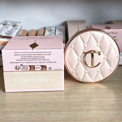 Charlotte Tilbury CT Base Makeup Cushion By The Pillow Long-lasting Concealer Smooth Snug Light and Hydrating Foundation Cushion
