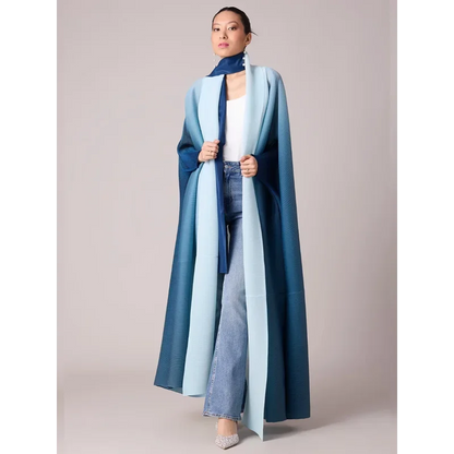 Abaya Women's Plus Size Robe Modest Formal Islamic Dress Miyake Pleated Large Stretch Cardigan for Eid Traditional Festivals