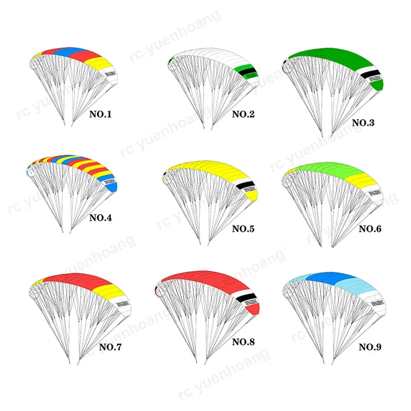 1PCS RC Electric Remote Control Paraglider Head 1.5 meters Wingspan Parachute Cloth for Indoor Outdoor Power Flying Paragliding