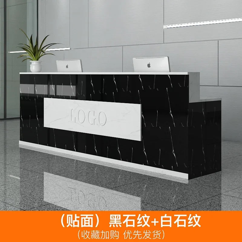 Office Design Reception Desks BeautyModern Checkout Counter Reception Desks Luxury Salon Mostrador Negocio Commercial Furniture