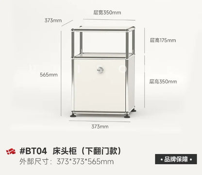 Bedside Table Milk White Bedroom Modern Minimalist Living Room Side Cabinet Storage Cabinet