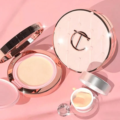 Charlotte Tilbury CT Base Makeup Cushion By The Pillow Long-lasting Concealer Smooth Snug Light and Hydrating Foundation Cushion