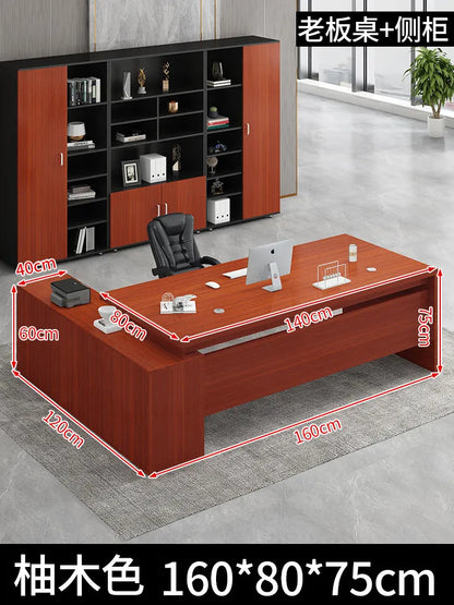 Standing Aesthetic Office Desk Design Large Organizers Modern Fashion Office Desk Interior Mesas Escritorio Room Furnitures