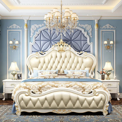 Girls Luxury Bed Bedroom Beauty Designer Unique Salon Postmodern Bed Simple Designer Princess Camas De Casal Trendy Furniture