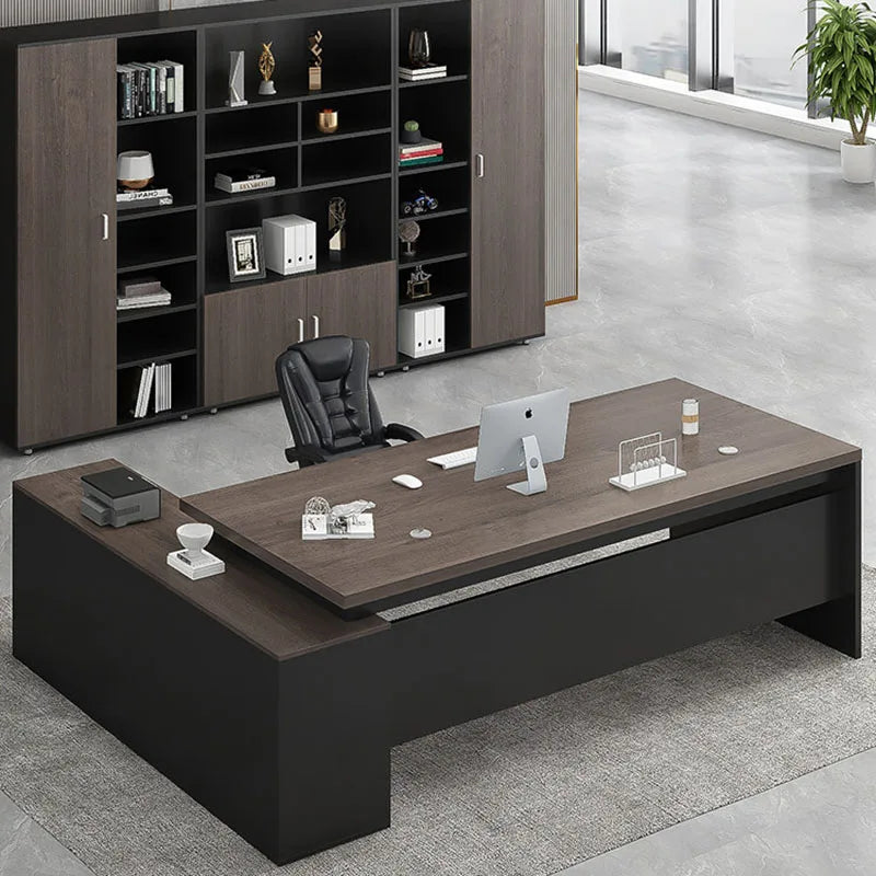 Standing Aesthetic Office Desk Design Large Organizers Modern Fashion Office Desk Interior Mesas Escritorio Room Furnitures