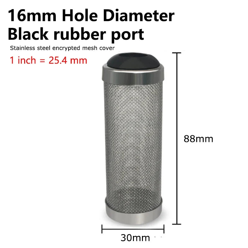 12/16mm Aquarium Inflow Inlet Filter Stainless Steel Mesh Net Guard Fish Tank Filter Accesories Intake Strainer Prefilter cover